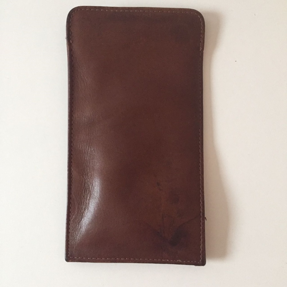 Coach Brown Leather Eyeglass case